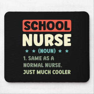 Mousepad Definição de Enfermeira Escolar Divertida Byck Par
