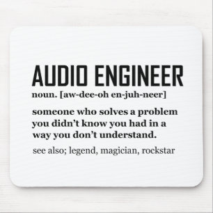 Mousepad Definição de Engenharia de Áudio Engenheiro de Som