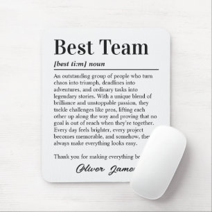 Mousepad Definição de Equipe Personalizada Melhor Escritóri