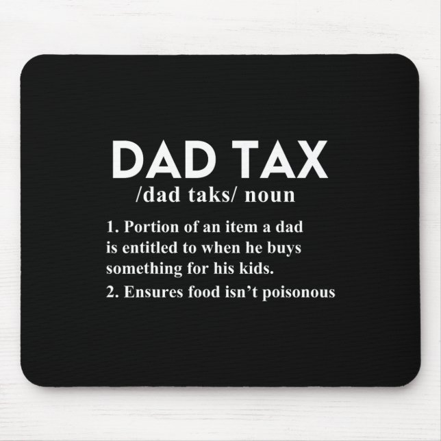 Mousepad Definição de Imposto Fundido de Imposto Padre Pai  (Frente)