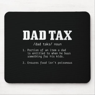 Mousepad Definição de Imposto Funny Dia de os pais 2