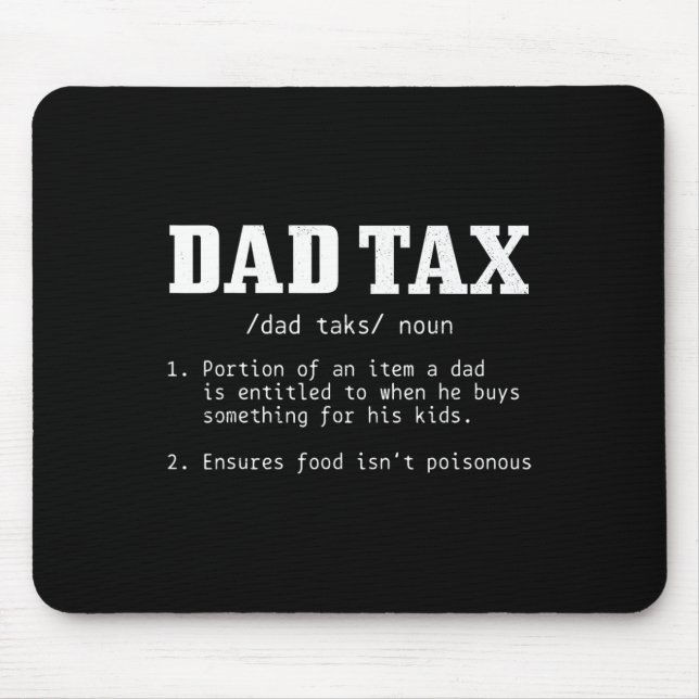 Mousepad Definição de Imposto Funny Dia de os pais 2 (Frente)