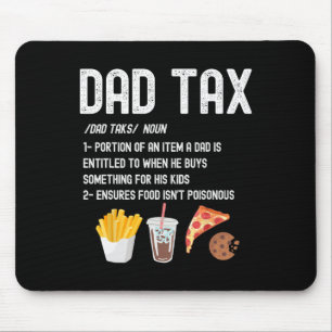 Mousepad Definição de Imposto Pai Funny Dia de os pais Humo