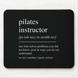 Mousepad Definição de Instrutor de Pilates Engraçado Profes