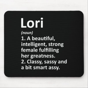 Mousepad Definição de Lori Nome Personalizado Natal Engraça
