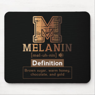 Mousepad Definição de Melanina Melanina Marrom Rainha Negra