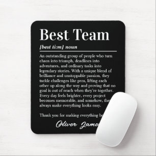 Mousepad Definição de Melhor Equipe Personalizada Apreciaçã
