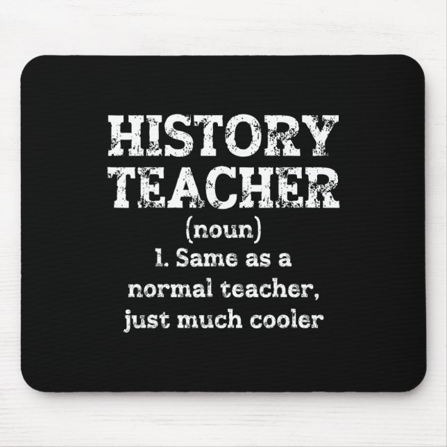 Mousepad Definição de Professor de História Engraçado Prime (Frente)