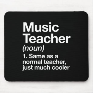 Mousepad Definição de Professor de Música Divertido Ck Para