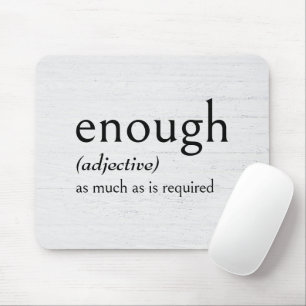 Mousepad Definição de SUFICIENTE