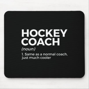 Mousepad Definição de treinador de hóquei divertido
