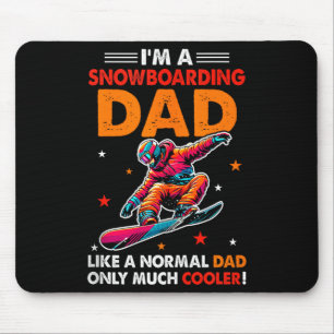 Mousepad Definição de um Pai que Pratica Snowboard Muito Ma