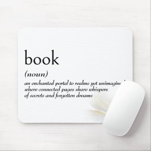 Mousepad Definição do Dicionário para LIVRO