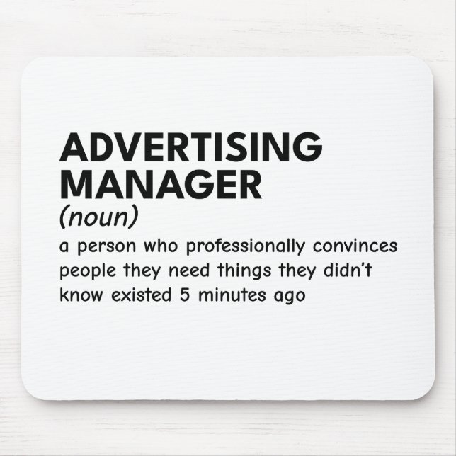 Mousepad Definição do Gerenciador de Marketing legal (Frente)