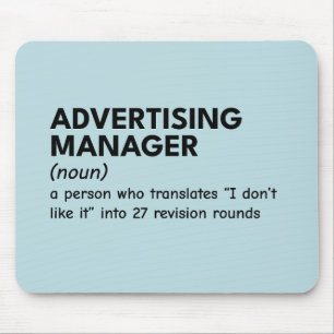 Mousepad Definição do Gerenciador de Marketing Negrito