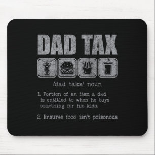 Mousepad Definição do Imposto do pai Funny Pai Imposto Piad