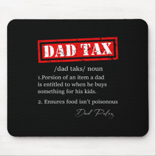 Mousepad Definição Funny De Imposto De Pai Sarcasiano Gi Di