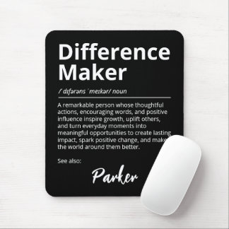 Mousepad Definição Inspiradora de Quem Faz a Diferença Pret