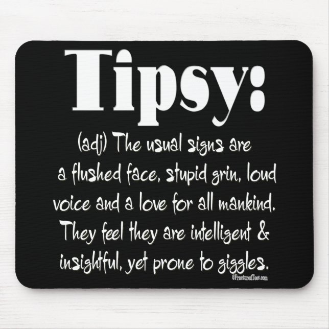 Mousepad Definição Tipsy (Frente)