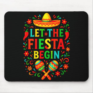 Mousepad Deixe a festa começar - cinco de maio diversão na
