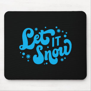 Mousepad Deixe Nevar Design de Inverno Camiseta de Bebê