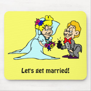 Mousepad Deixe-nos casar-se