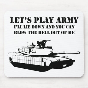 Mousepad Deixe-nos jogar o exército