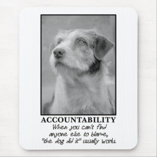 Mousepad Deixe o cão assumir a culpa por seus peidos