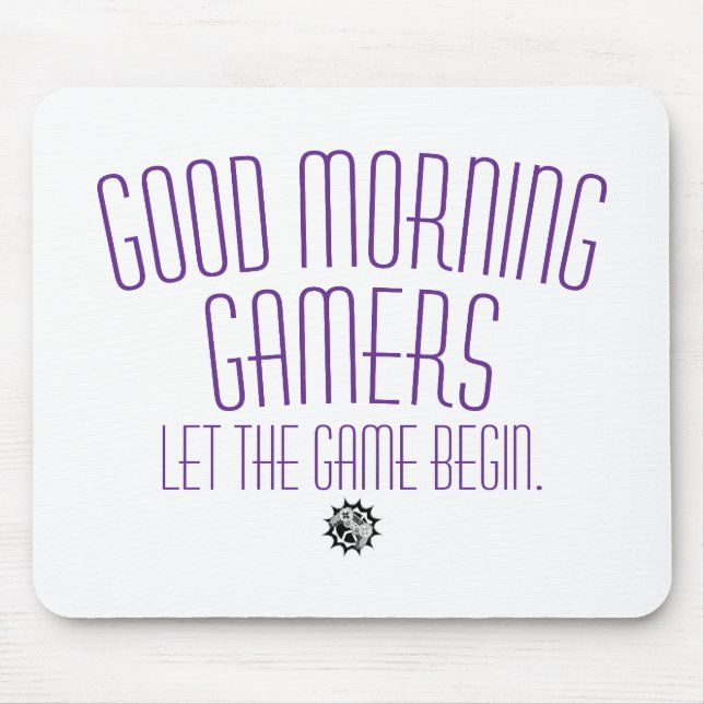 Mousepad Deixe o Jogo Começar Citação de Gamer (Frente)