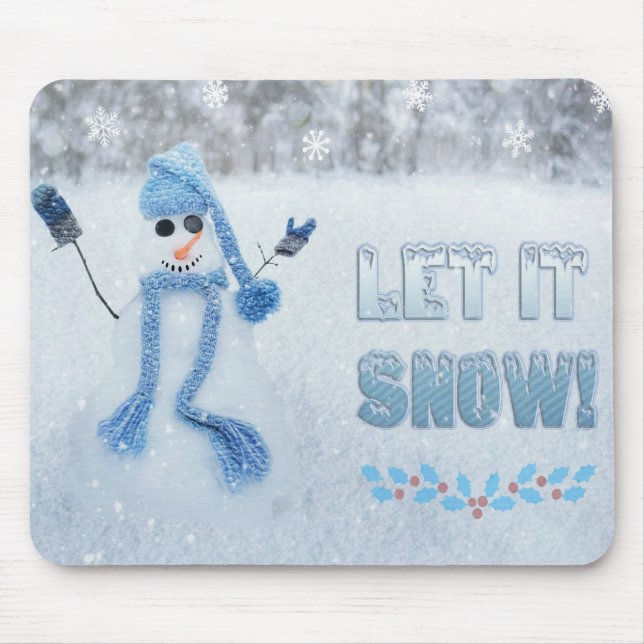 Mousepad Deixe-o nevar (Frente)
