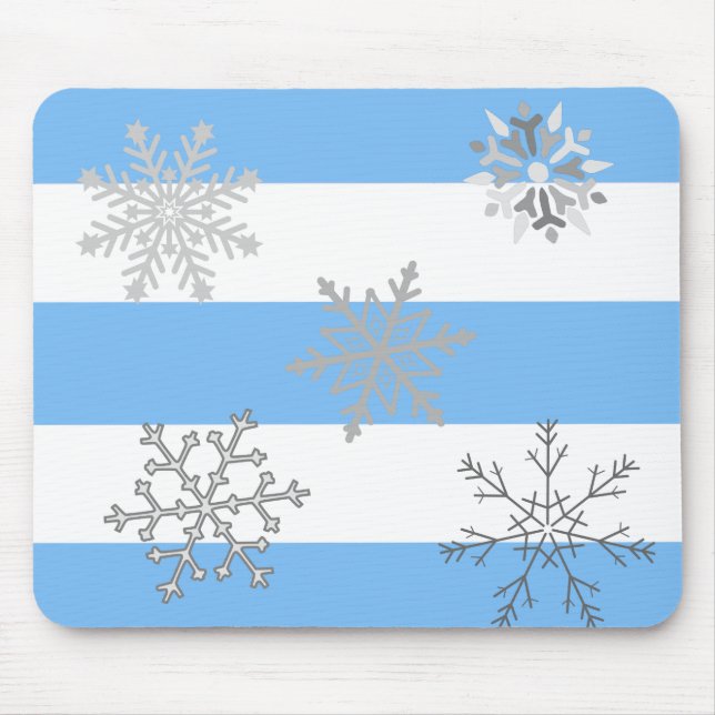 Mousepad Deixe-o nevar em uma terra de inverno (Frente)