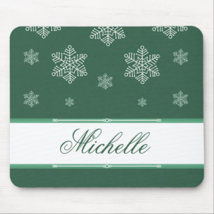 Mousepad Deixe-o nevar no Mousepad, verde