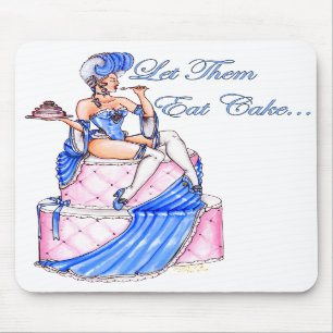 Mousepad "Deixe-os comer tapete do rato do bolo"