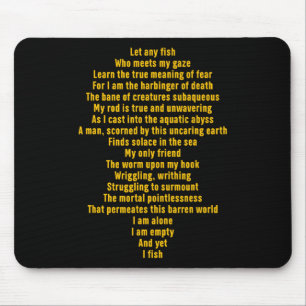 Mousepad Deixe Qualquer Peixe Que Conheça Minha Citação Eng