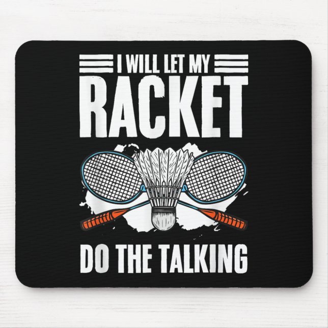 Mousepad Deixe Racket Fazer O Maldito Buraco De Hobby Badmi (Frente)