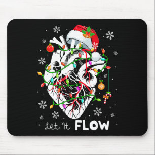 Mousepad Deixem-na fluir Papais noeis de Anatomia do Natal