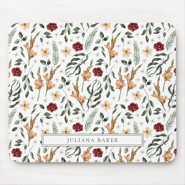 Mousepad Delicar Floral Personalizado (Frente)