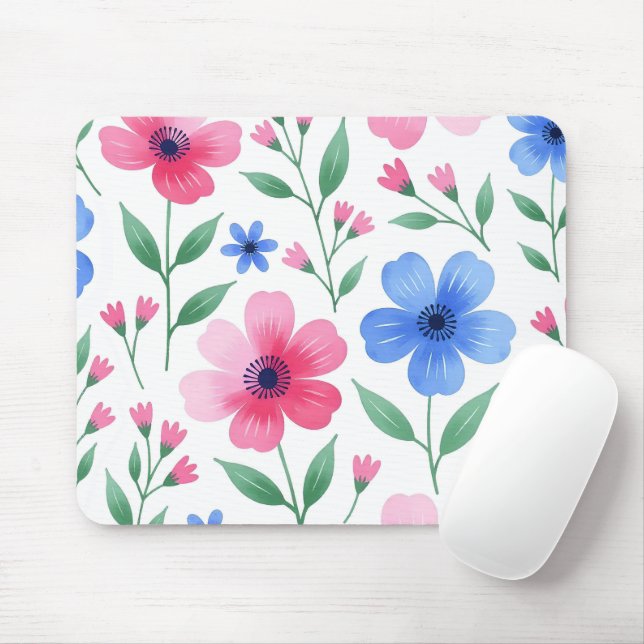 Mousepad  Delícia de Flor de Água de Rosa (Com mouse)
