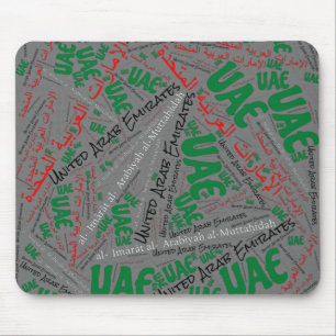 Mousepad Deliciosa Cores de Sinalizador dos Emirados Árabes