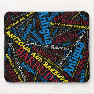 Mousepad Delicioso Patriota das Cores de Bandeira de Antígu