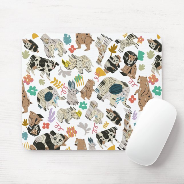 Mousepad Delicioso Reciclado Arte Animal (Com mouse)