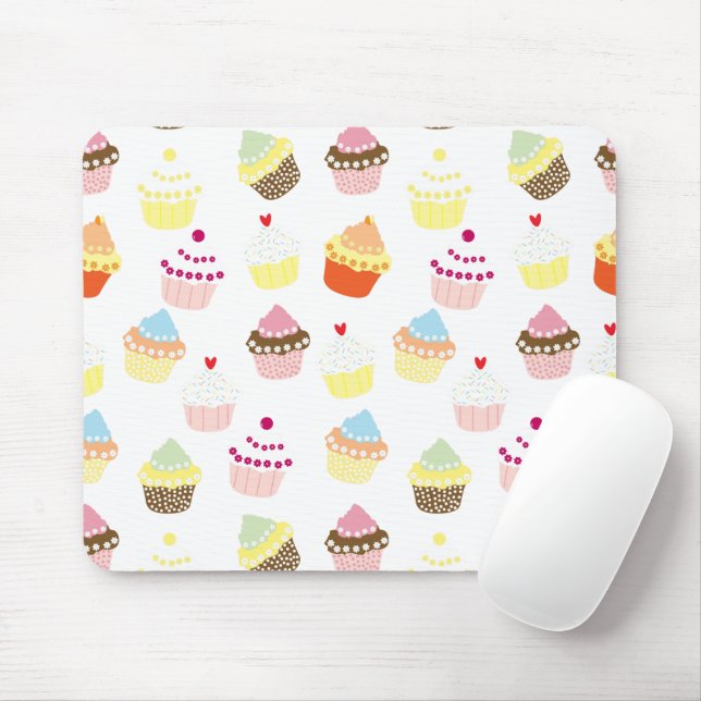 Mousepad Deliciosos Cupcakes de aniversário decorados (Com mouse)
