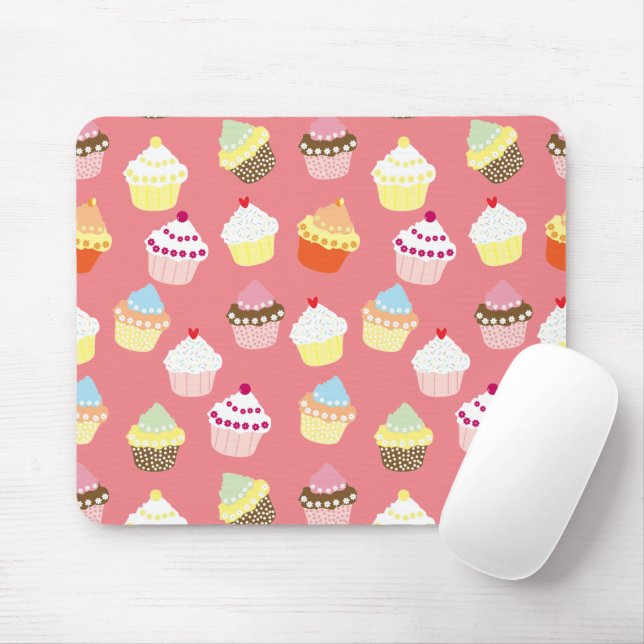 Mousepad Deliciosos Cupcakes de aniversário decorados (Com mouse)