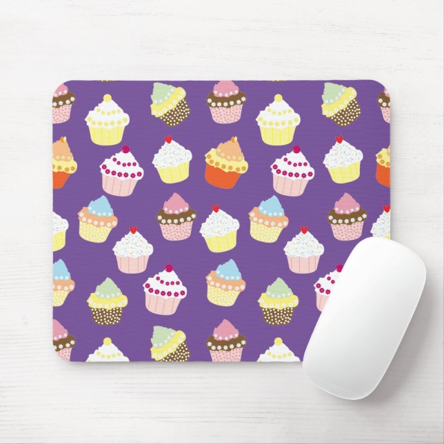 Mousepad Deliciosos Cupcakes de aniversário decorados (Com mouse)
