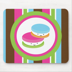 Mousepad Deliciosos Macarons Coloridos Padaria Faixa Divert