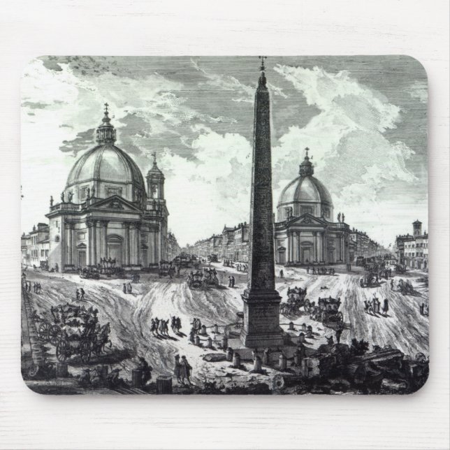 Mousepad Della Praça del Popolo de Veduta, c.1750 (Frente)