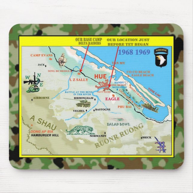 Mousepad DELTA RAIDERS AO (área de exploração) (Frente)