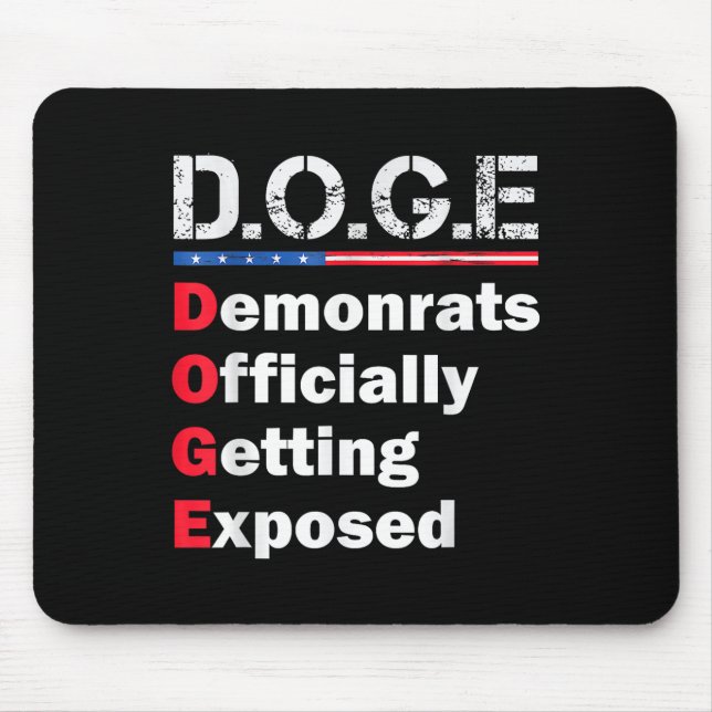 Mousepad Democrata Oficialmente Exposta, Trump 2025 (Frente)