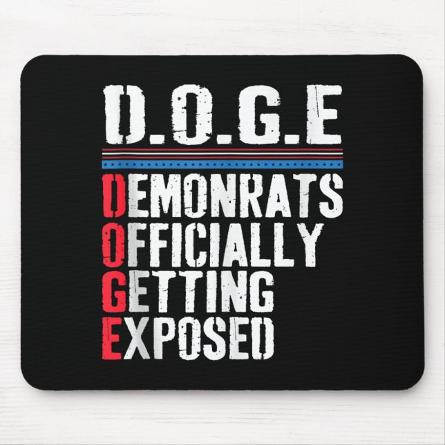 Mousepad Democrata Oficialmente Exposta Trump 2025 Tan (Frente)