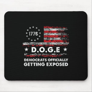 Mousepad Democratas-Cães A Exporem-Se Oficialmente Trump 2